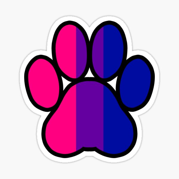 Pride Paws - Bisexual 2 Sticker
