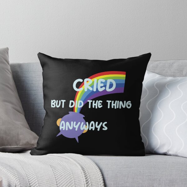 Item preview, Cried But Did The Thing Funny Colorful Cute Present Rainbow Design Funny Quote For Womam Man designed and sold by pedrored369.