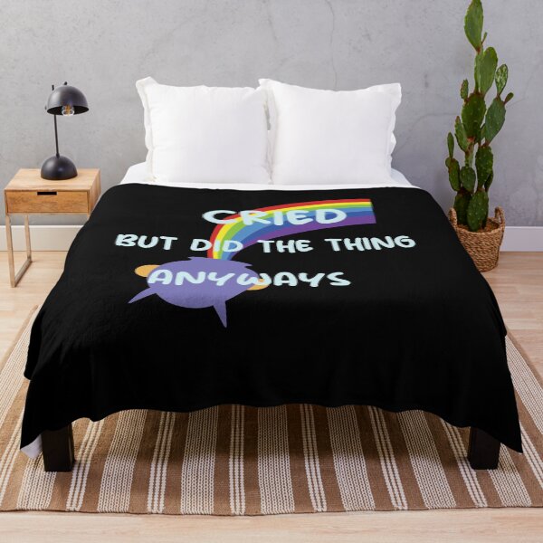 Item preview, Cried But Did The Thing Funny Colorful Cute Present Rainbow Design Funny Quote For Womam Man designed and sold by pedrored369.