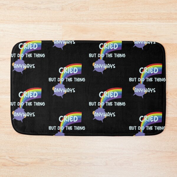 Item preview, Cried But Did The Thing Funny Colorful Cute Present Rainbow Design Funny Quote For Womam Man designed and sold by pedrored369.