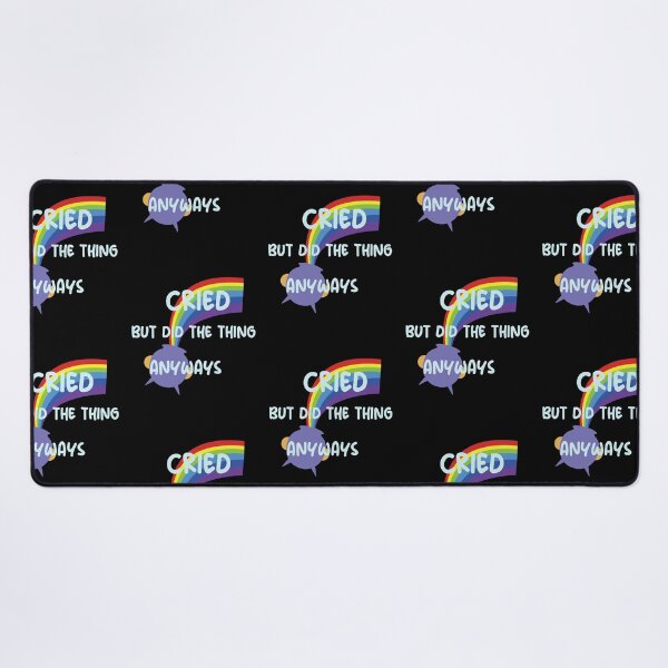 Item preview, Cried But Did The Thing Funny Colorful Cute Present Rainbow Design Funny Quote For Womam Man designed and sold by pedrored369.
