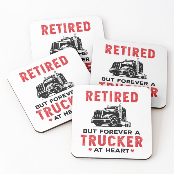 Item preview, Retired But Forever a Trucker At Heart Funny Truck Driver designed and sold by wingstar.