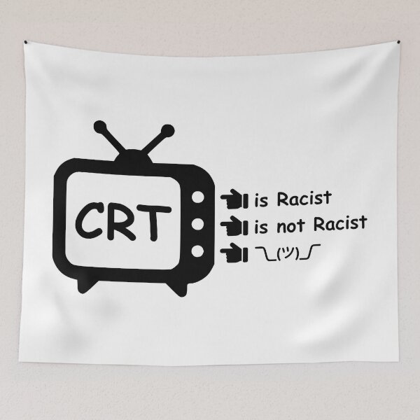 Item preview, CRT is Racist. CRT is not Racist. Shrug. designed and sold by PlacidHinds.