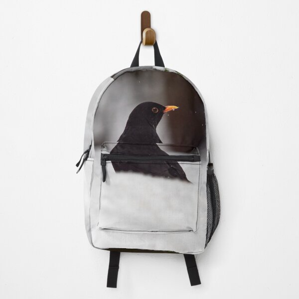 Item preview, Black on white. Eurasian blackbird designed and sold by Jouko Lehto Photography.