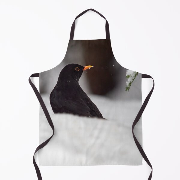 Item preview, Black on white. Eurasian blackbird designed and sold by Jouko Lehto Photography.
