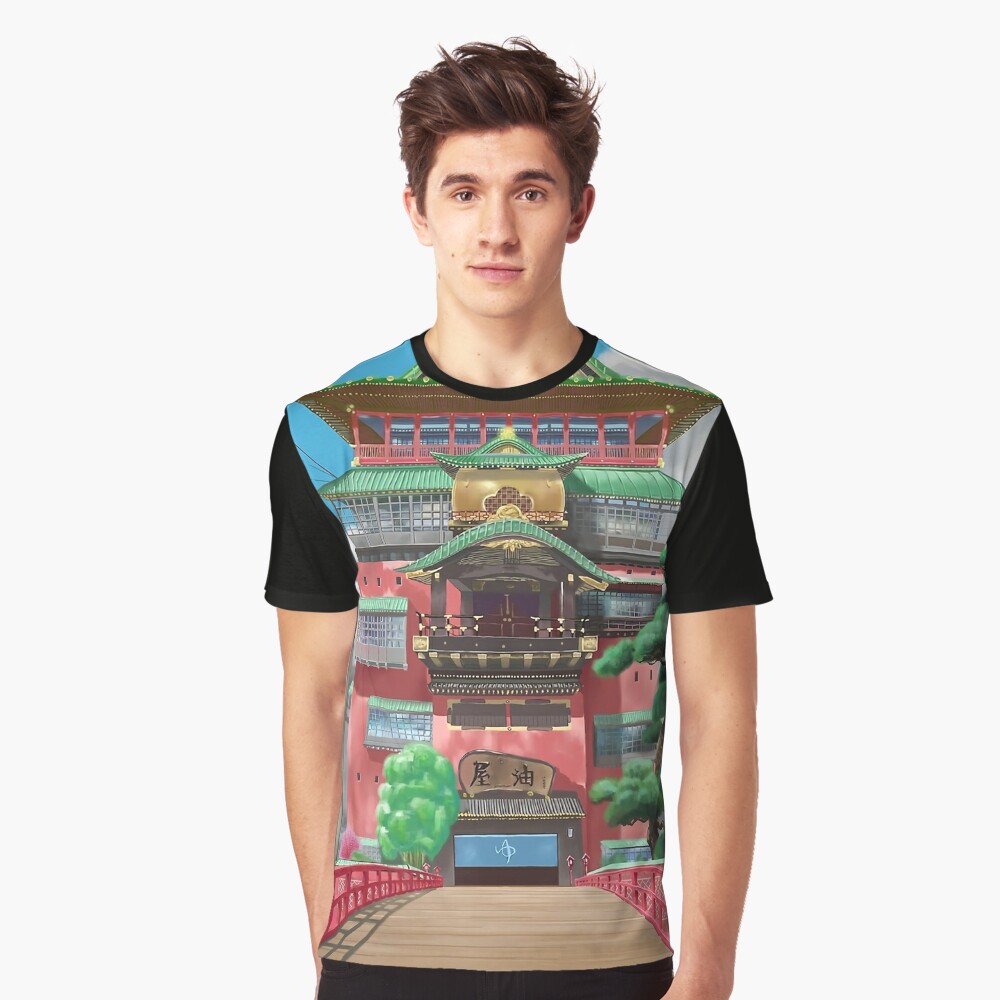 Bathhouse Spirited Away Digital Art Classic T-Shirt RB2907 - Spirited Away  Merch