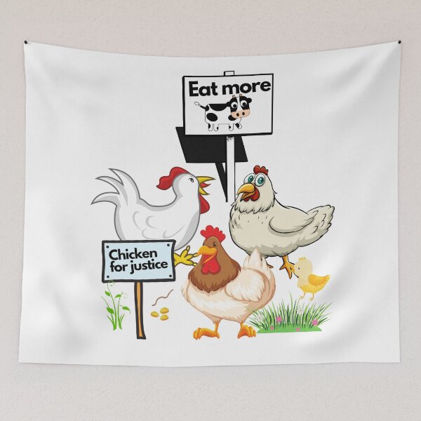 Item preview, Funny Protesting Chicken for Justice  designed and sold by silviaol.