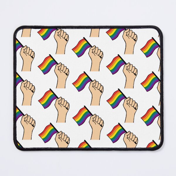 Item preview, Patrón de mano de bandera LGBTQ designed and sold by BThingies.