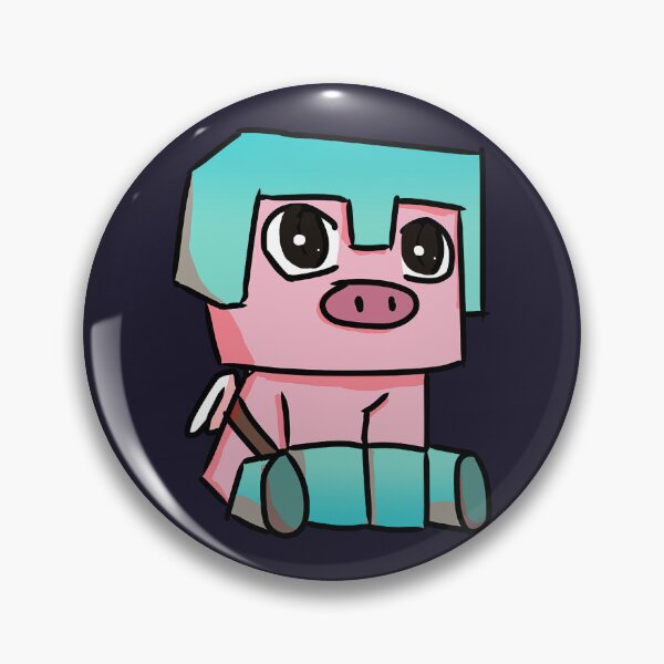 Item preview, Cute Minecraft Pig designed and sold by ddkart.
