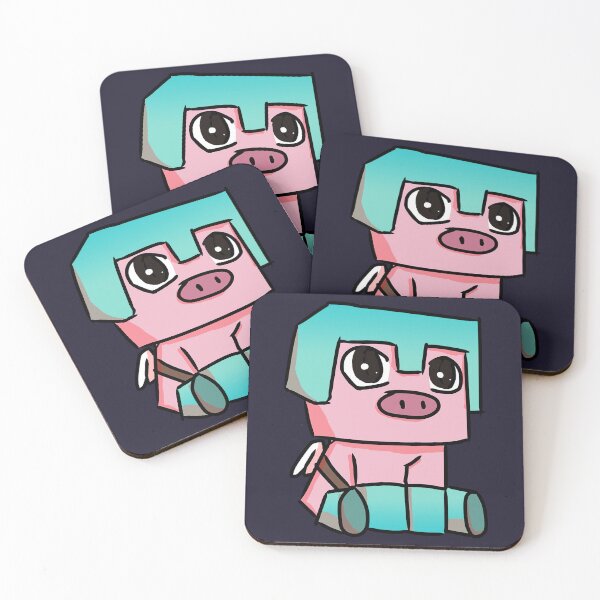 Item preview, Cute Minecraft Pig designed and sold by ddkart.