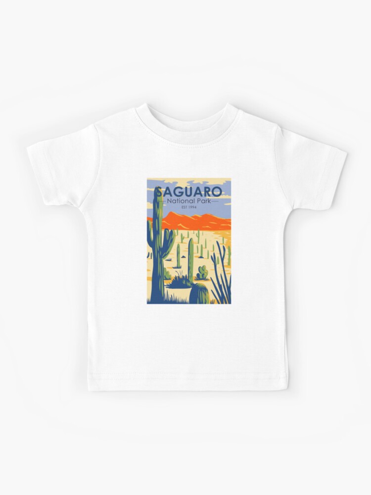 Camiseta para niños for Sale con la obra «Parque Nacional Saguaro Arizona  Cactus Gigante Vintage» de KrisSidDesigns