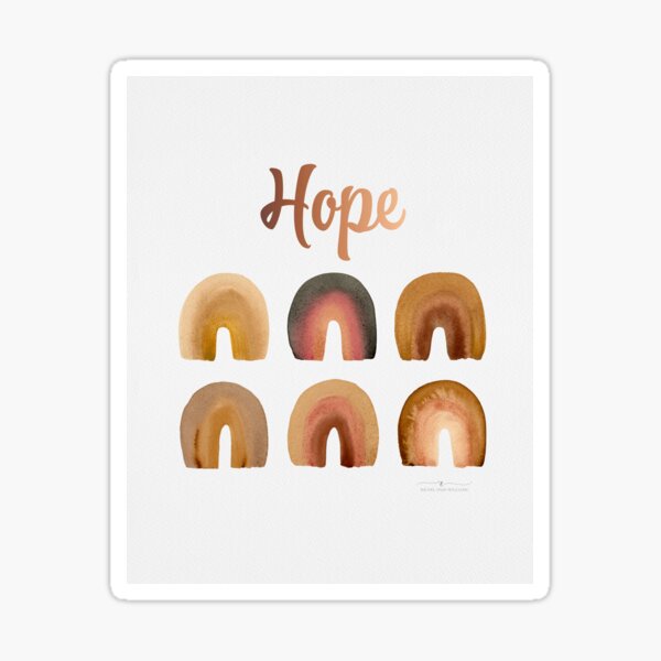 Item preview, Hope and Brown rainbows designed and sold by Rachel Dash-Williams Creative.