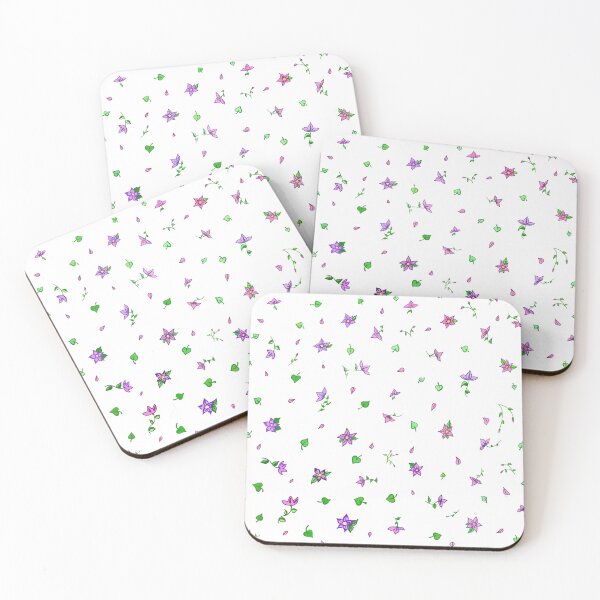 Item preview, Small purple and pink flowers designed and sold by Noe91.