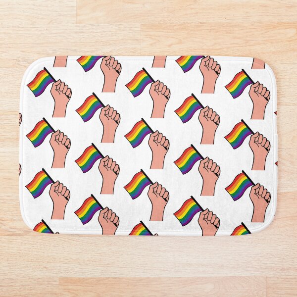 Item preview, LGBTQ flag hand pattern designed and sold by BThingies.