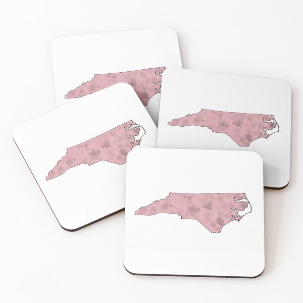Item preview, Rusty Pink Floral North Carolina State designed and sold by LaynsLeaf.