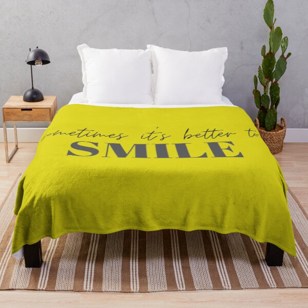 Item preview, Motivational / inspirational quote - Sometimes it is better to smile - saying designed and sold by AlfabetDesign.