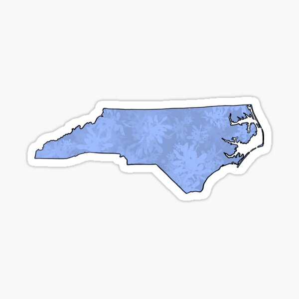 Item preview, Blue Floral North Carolina State designed and sold by LaynsLeaf.