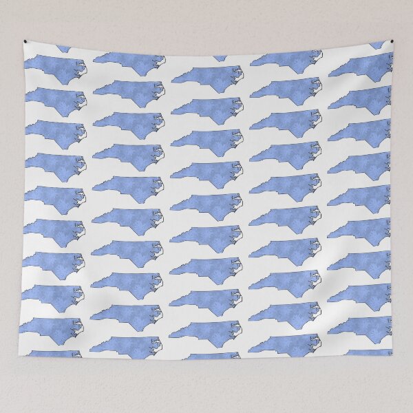 Item preview, Blue Floral North Carolina State designed and sold by LaynsLeaf.