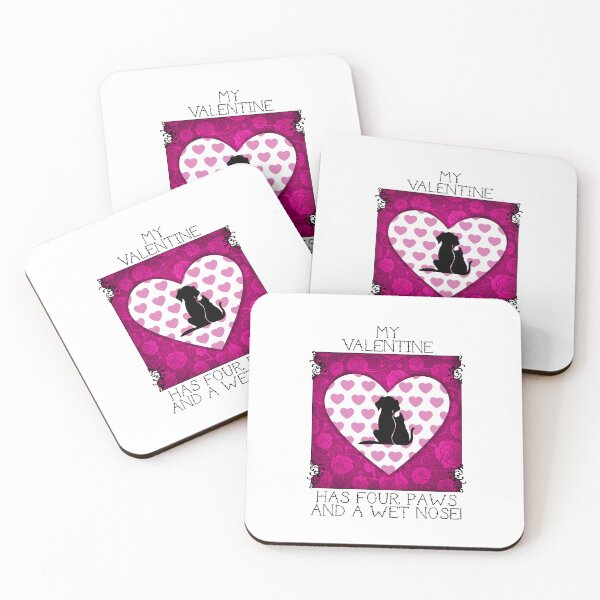 Item preview, My Valentine Has Four Paws…! (Pink) designed and sold by PawsitiveMum.