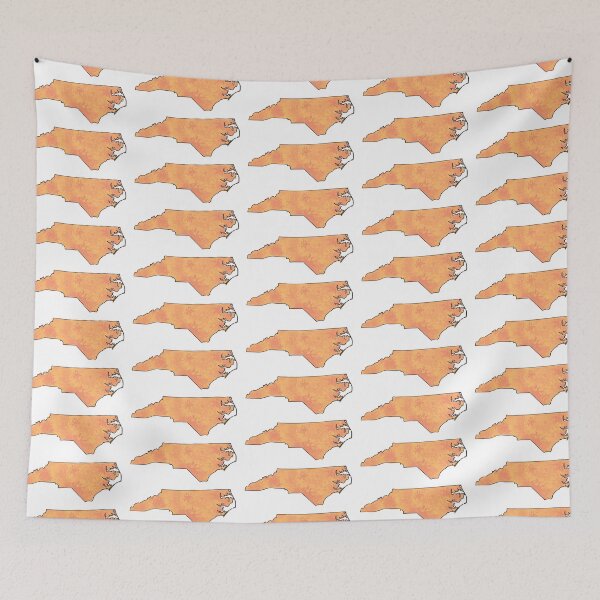 Item preview, Summer Orange Floral North Carolina State designed and sold by LaynsLeaf.