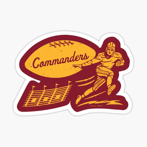 Washington Redskins The Washington Commanders Window Laptop Vinyl Decal  Sticker