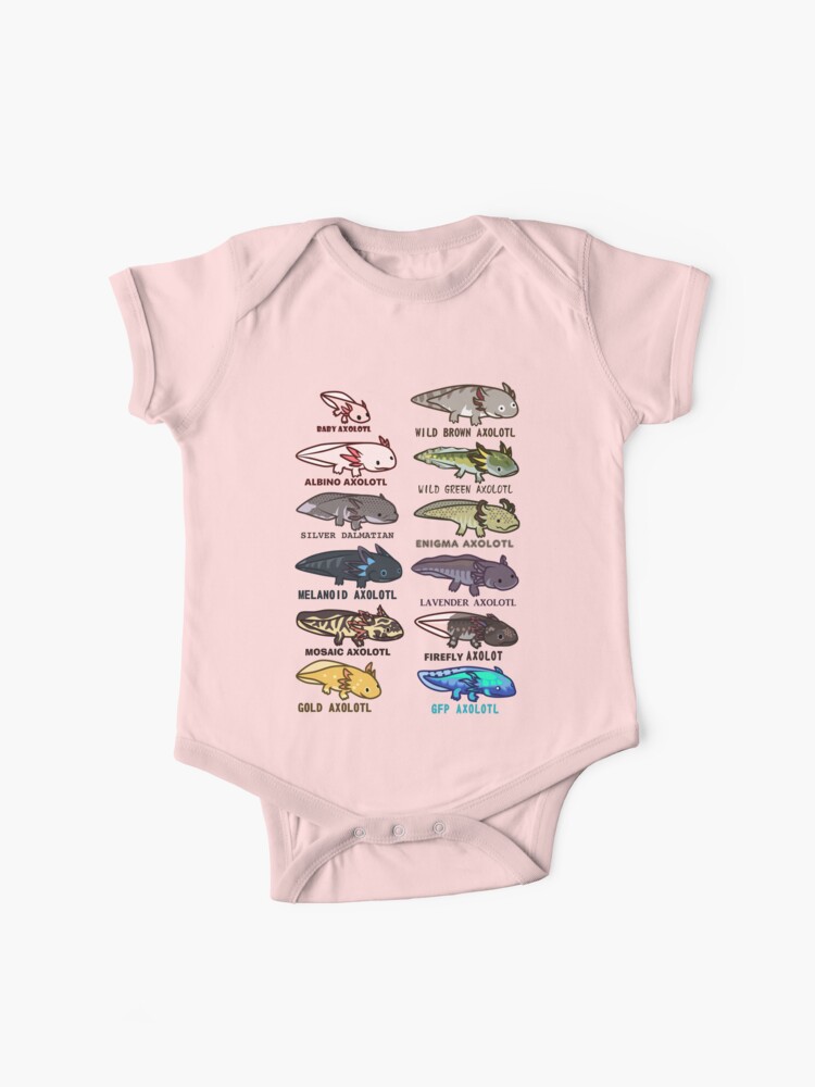 axolotl morphs and colors Baby One-Piece by IMPULSEimpact