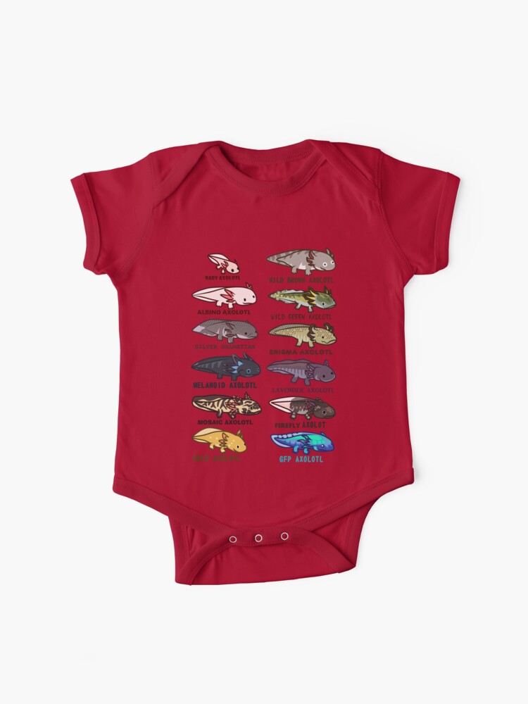 axolotl morphs and colors Baby One-Piece by IMPULSEimpact