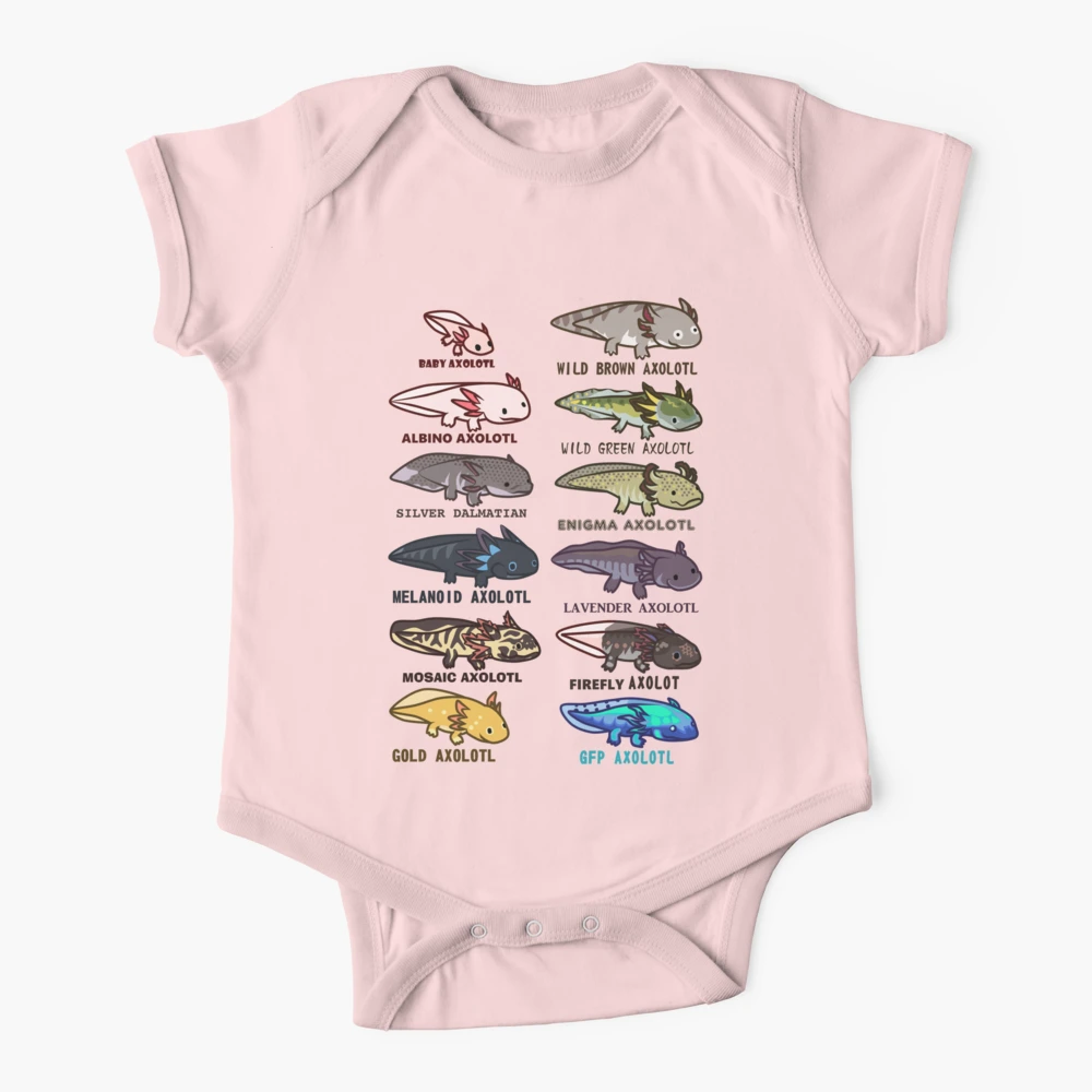 axolotl morphs and colors | Baby One-Piece