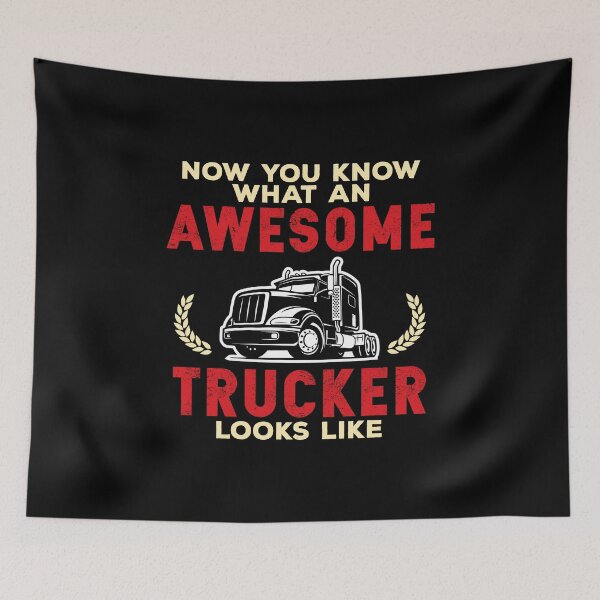 Item preview, Now You Know What an Awesome Trucker Looks Like Funny designed and sold by wingstar.