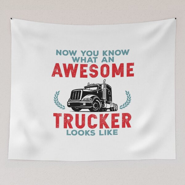 Item preview, Now You Know What an Awesome Trucker Looks Like Funny designed and sold by wingstar.