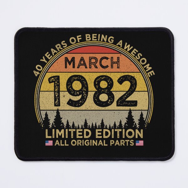 Item preview, 40th Birthday March 1982 Limited Edition Patriotic designed and sold by cssdru.