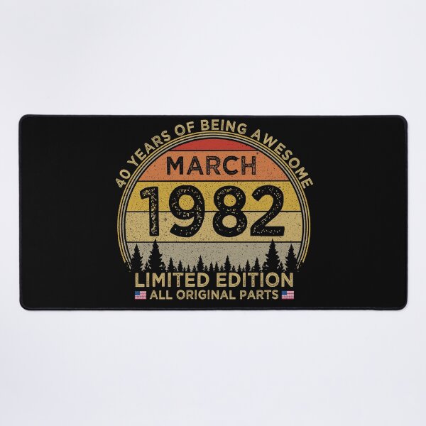 Item preview, 40th Birthday March 1982 Limited Edition Patriotic designed and sold by cssdru.