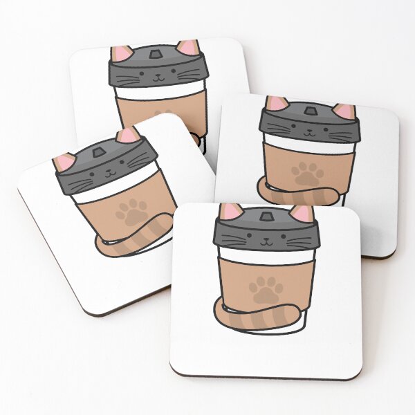 Item preview, Cut Coffee cat  designed and sold by ShopLush.
