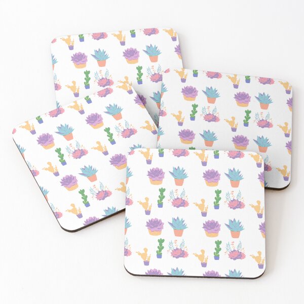 Item preview, Paquete de pegatinas suculentas en colores pastel designed and sold by Lucha-Morena.