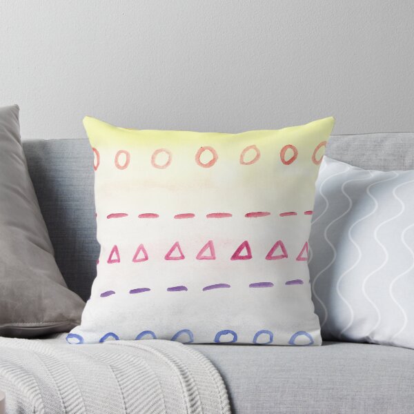 Item preview, Fun Watercolor Rainbow Triangles, stripes and Dots designed and sold by KatieDiamondArt.
