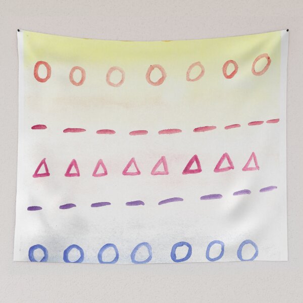 Item preview, Fun Watercolor Rainbow Triangles, stripes and Dots designed and sold by KatieDiamondArt.