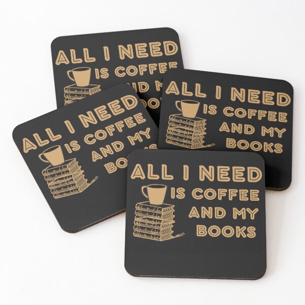 Item preview, All I need is coffee and my book Coffee and books lover designed and sold by STELLA-BRILANTE.