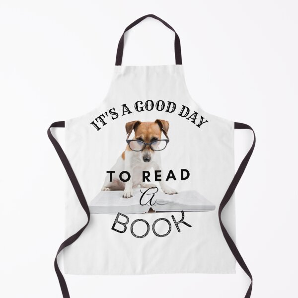 Item preview, IT'S A GOOD DAY TO READ A BOOK - Funny dog reading a book designed and sold by maaitbahajjoub.