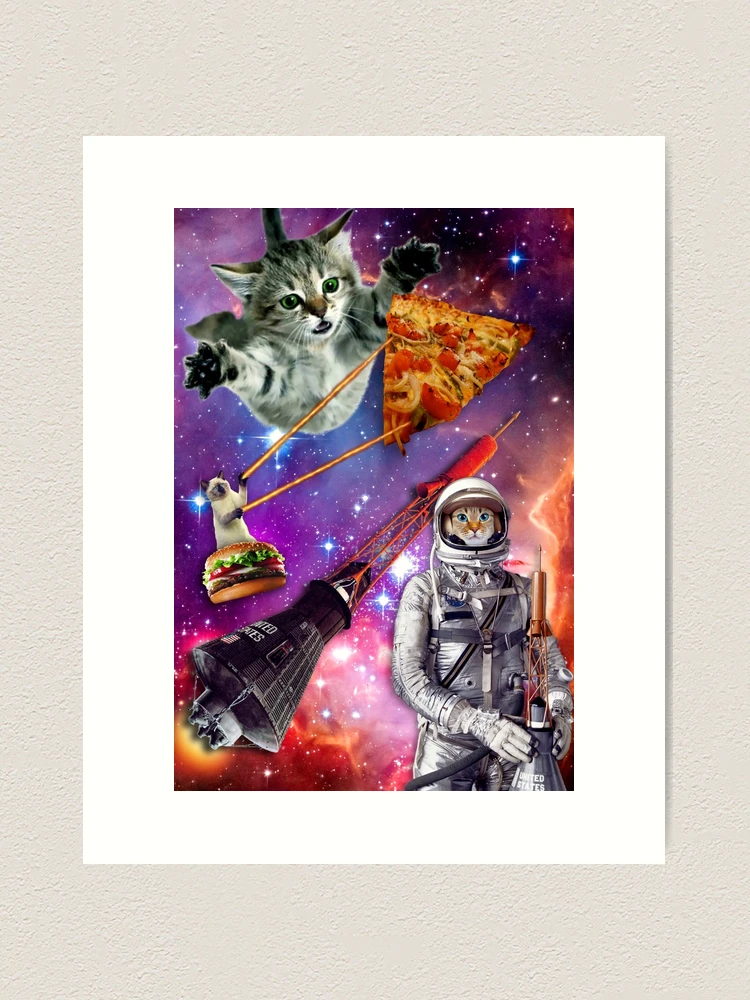 Pizza Cat in Space | Art Print