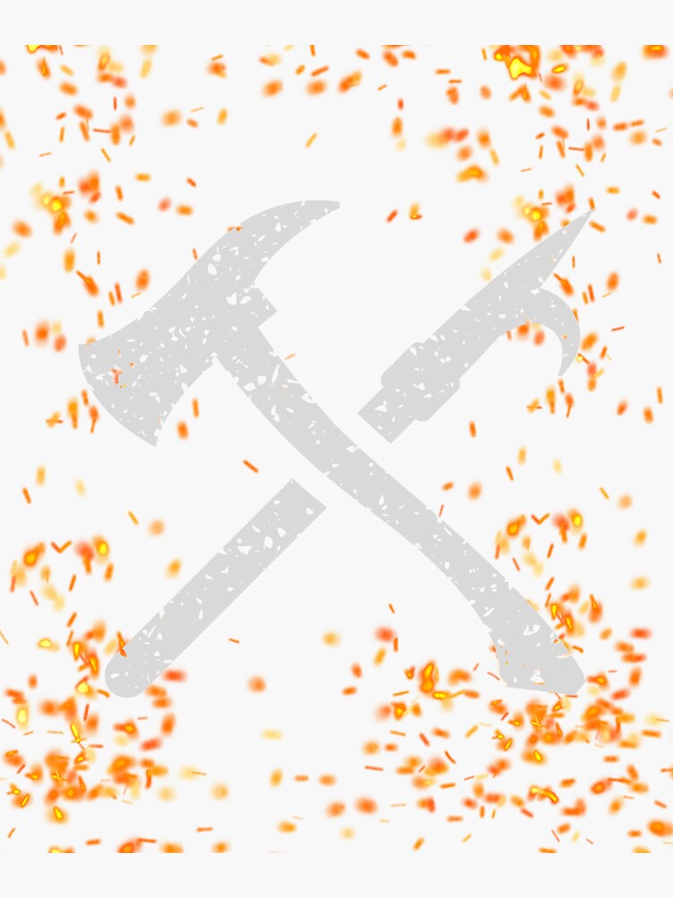 "Firefighter Embers and Irons" Sticker for Sale by SugarHammer Redbubble