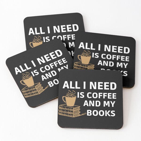 Item preview, All I need is coffee and my book Coffee and books lover designed and sold by STELLA-BRILANTE.