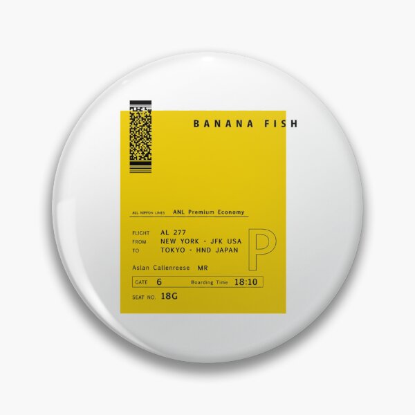 Item preview, Banana Fish plane ticket designed and sold by ArtAndDesignA.