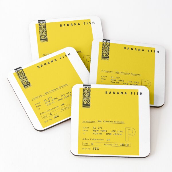 Item preview, Banana Fish plane ticket designed and sold by ArtAndDesignA.