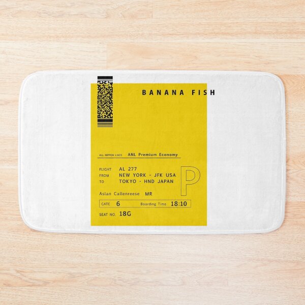 Item preview, Banana Fish plane ticket designed and sold by ArtAndDesignA.