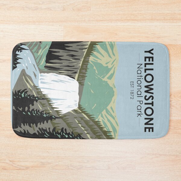 Item preview, Yellowstone National Park Gibbon Falls Vintage designed and sold by KrisSidDesigns.