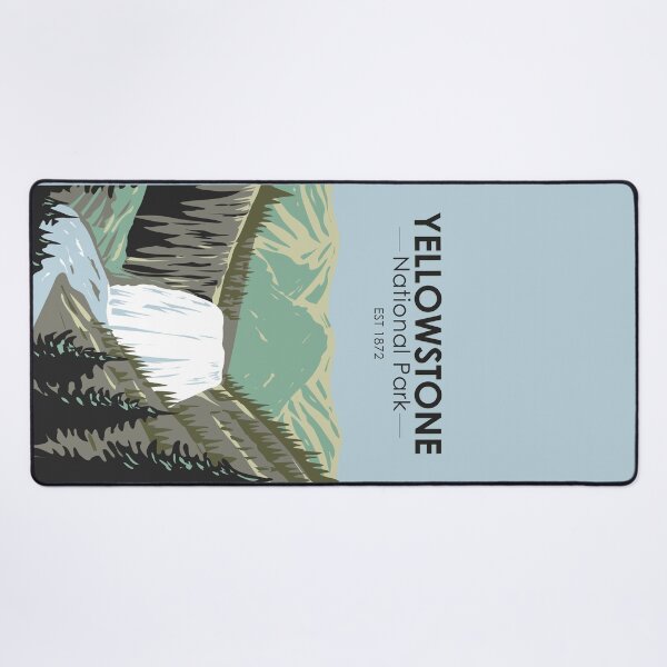 Item preview, Yellowstone National Park Gibbon Falls Vintage designed and sold by KrisSidDesigns.