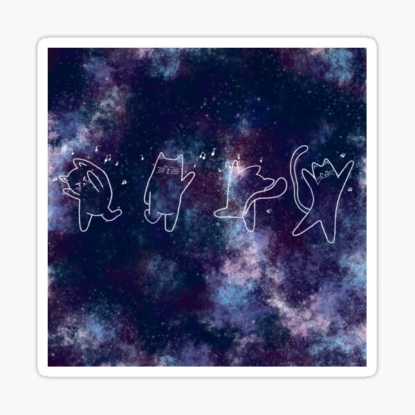 Item preview, Cats Dancing in Space ~outerspace cats designed and sold by samejane.
