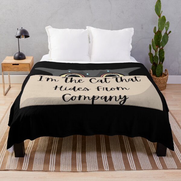 Item preview, I'm The Cat That Hides From Company designed and sold by SameGirlNwTrcks.
