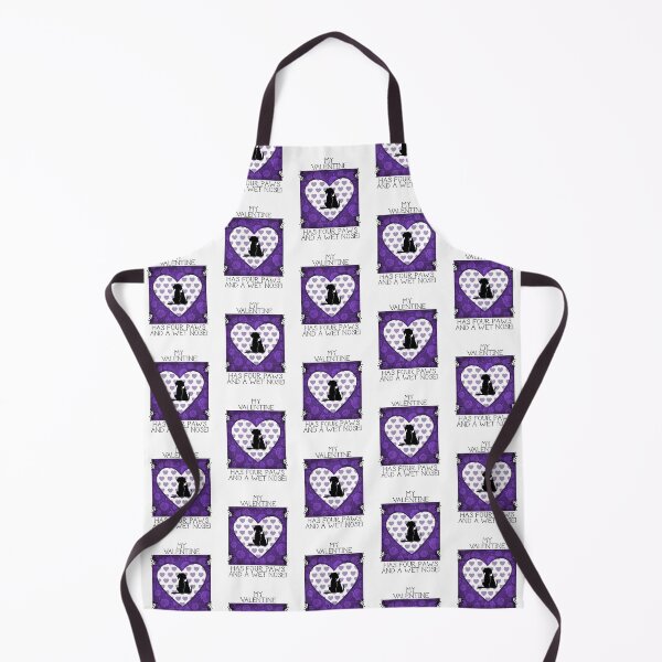 Item preview, My Valentine Has Four Paws…! (Purple) designed and sold by PawsitiveMum.