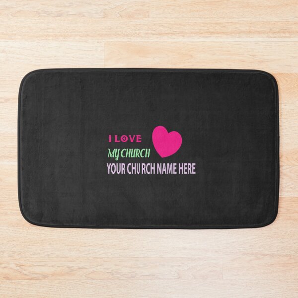 Item preview, I Love My Church Your Church Name Here designed and sold by Usatazon on.